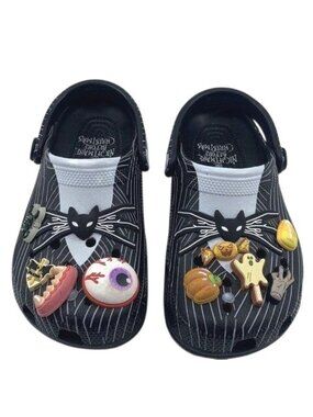 Disney X Crocs Nightmare Before Christmas Jack Skellington Clogs With Halloween